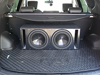 Установка сабвуфера Alpine SWR-10D2 в Hyundai Santa Fe